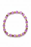 Rouge Purple Cracks Glass Bead Bracelets