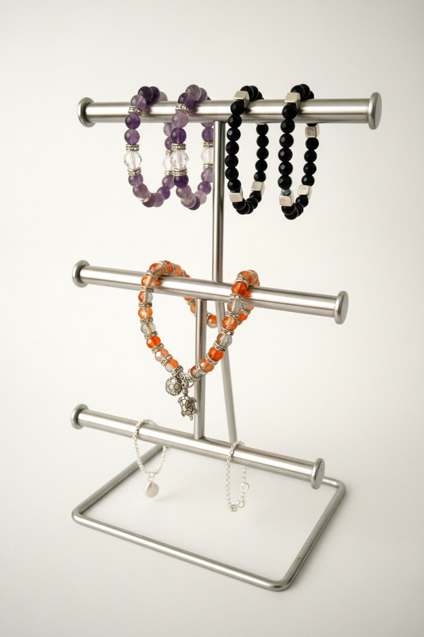 Mix Color Glass Beads Charm Bracelet